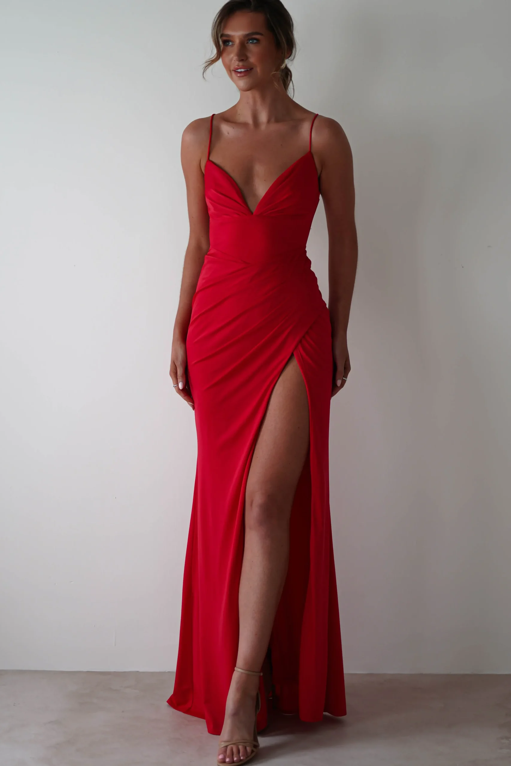 Best Aldina Soft Bodycon Dress | Red Kleider Für Besondere Anlässe|Sommerkleider