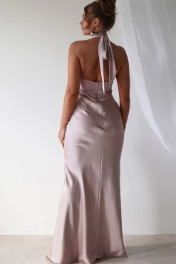 Discount Alice Satin Halterneck Gown | Rose Lange Kleider|Maxikleider