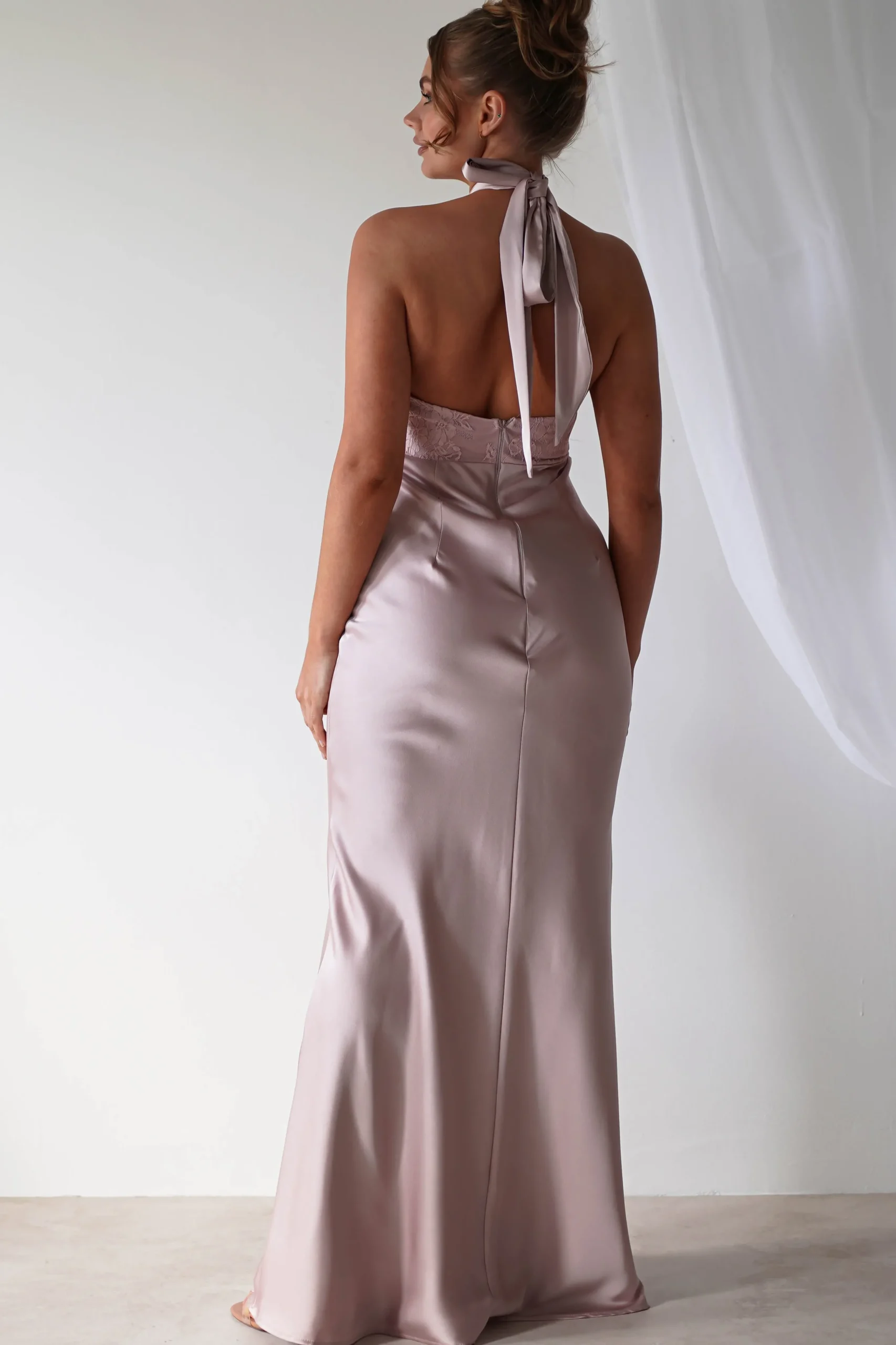 Discount Alice Satin Halterneck Gown | Rose Lange Kleider|Maxikleider
