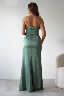 Sale Alyce Soft Satin Strapless Gown | Olive Lange Kleider|Maxikleider