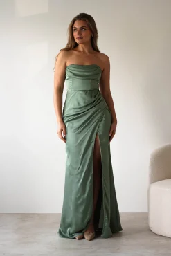 Sale Alyce Soft Satin Strapless Gown | Olive Lange Kleider|Maxikleider
