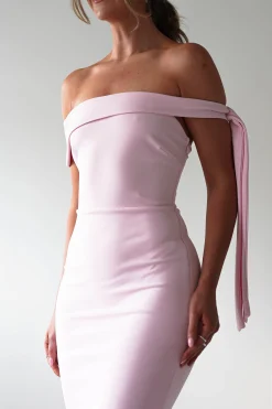 Sale Amalthea Off the Shoulder Midaxi | Pink Lange Kleider|Maxikleider