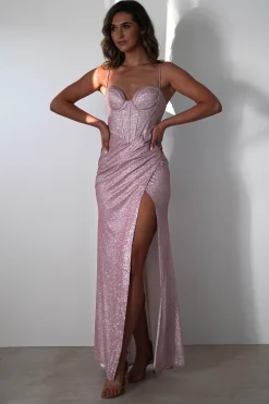 Online Anastasia Glitter Sweetheart Gown | Blush Sommerkleider|Sommerkleider