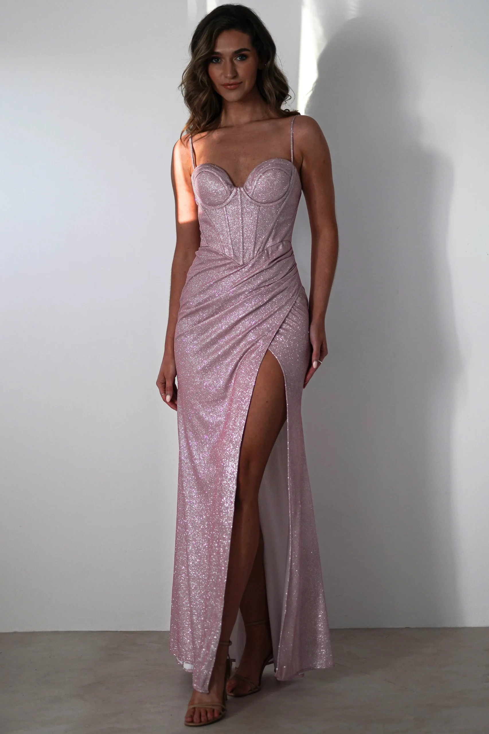 Online Anastasia Glitter Sweetheart Gown | Blush Sommerkleider|Sommerkleider