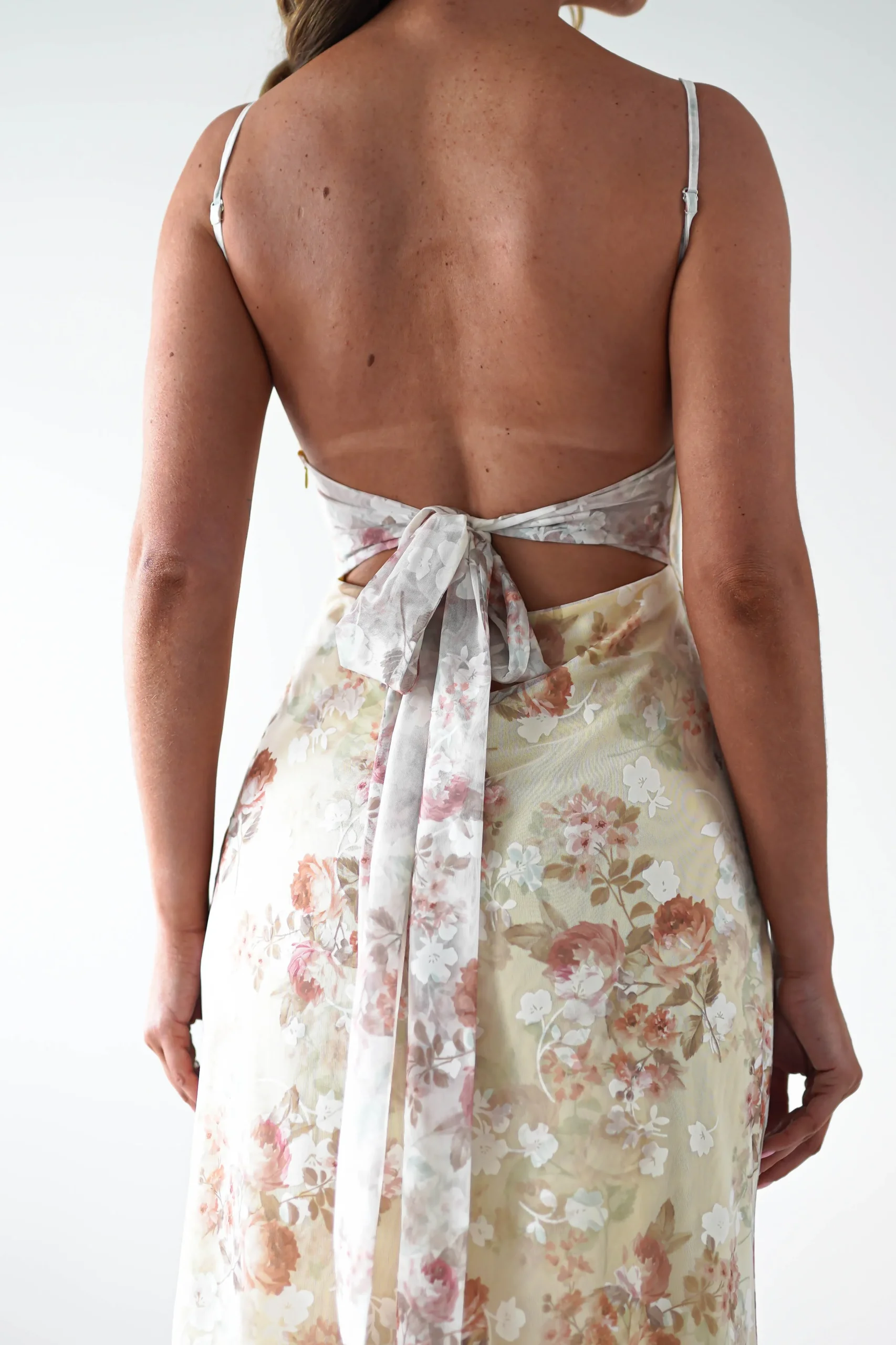 Discount Annabelle Floral Print Midaxi Dress | Yellow Lange Kleider|Maxikleider