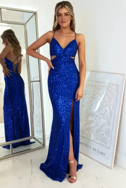 Sale Apollo Bodycon Sequin Gown | Royal Blue Kleider Für Besondere Anlässe|Sommerkleider