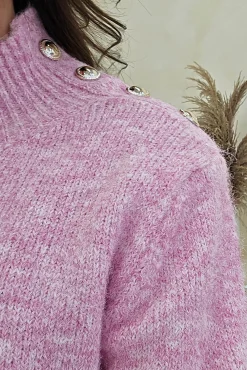Discount Ayda Cosy Knitted Jumper | Pink Strickwaren|Pullover Und Strickjacken