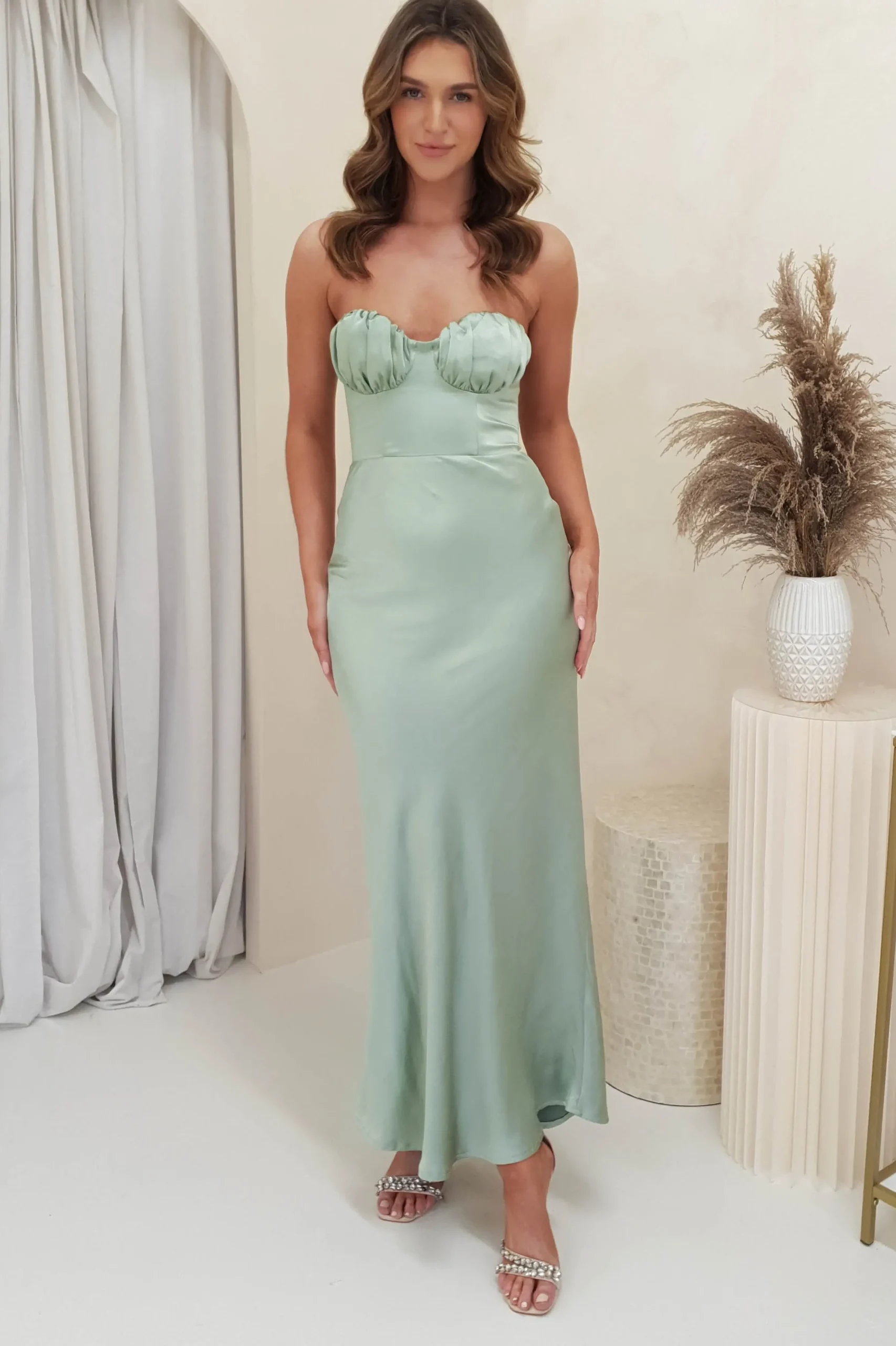 Discount Billie Soft Satin Maxi Dress | Sage Lange Kleider|Maxikleider