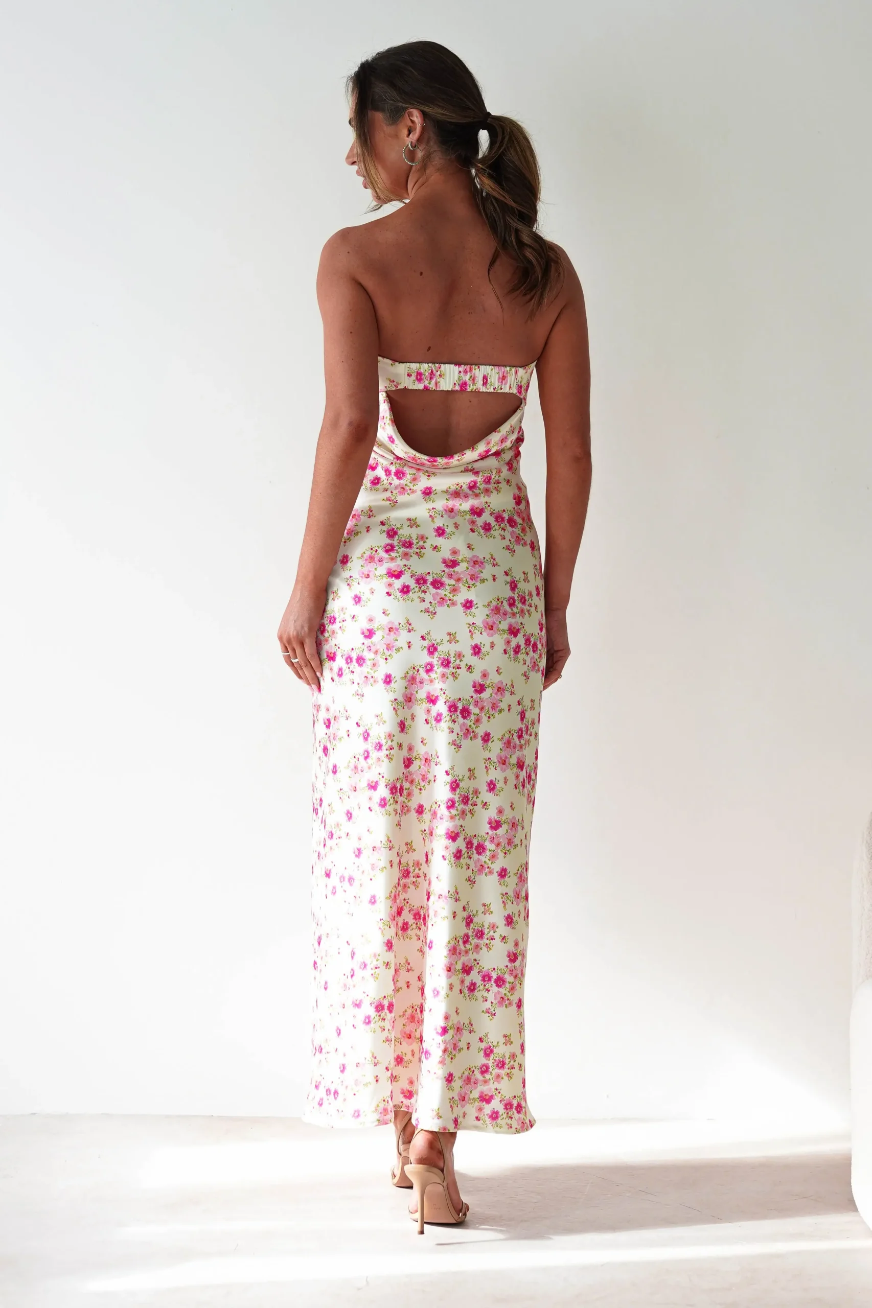 Discount Blossom Floral Print Maxi Dress | Yellow Sommerkleider|Sommerkleider