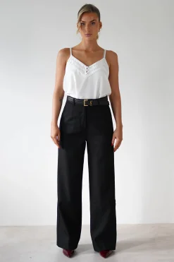 Fashion Carey Tailored Pants | Black Sommerkleider|Sommerkleider