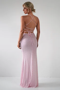 Online Cataleya Rhinestone Bodycon Gown | Pink Sommerkleider|Sommerkleider