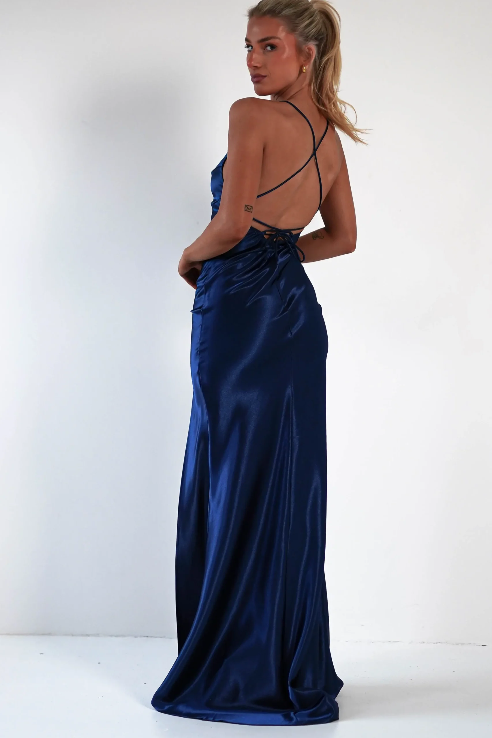 Outlet Celinee Satin Maxi Gown | Royal Lange Kleider|Maxikleider