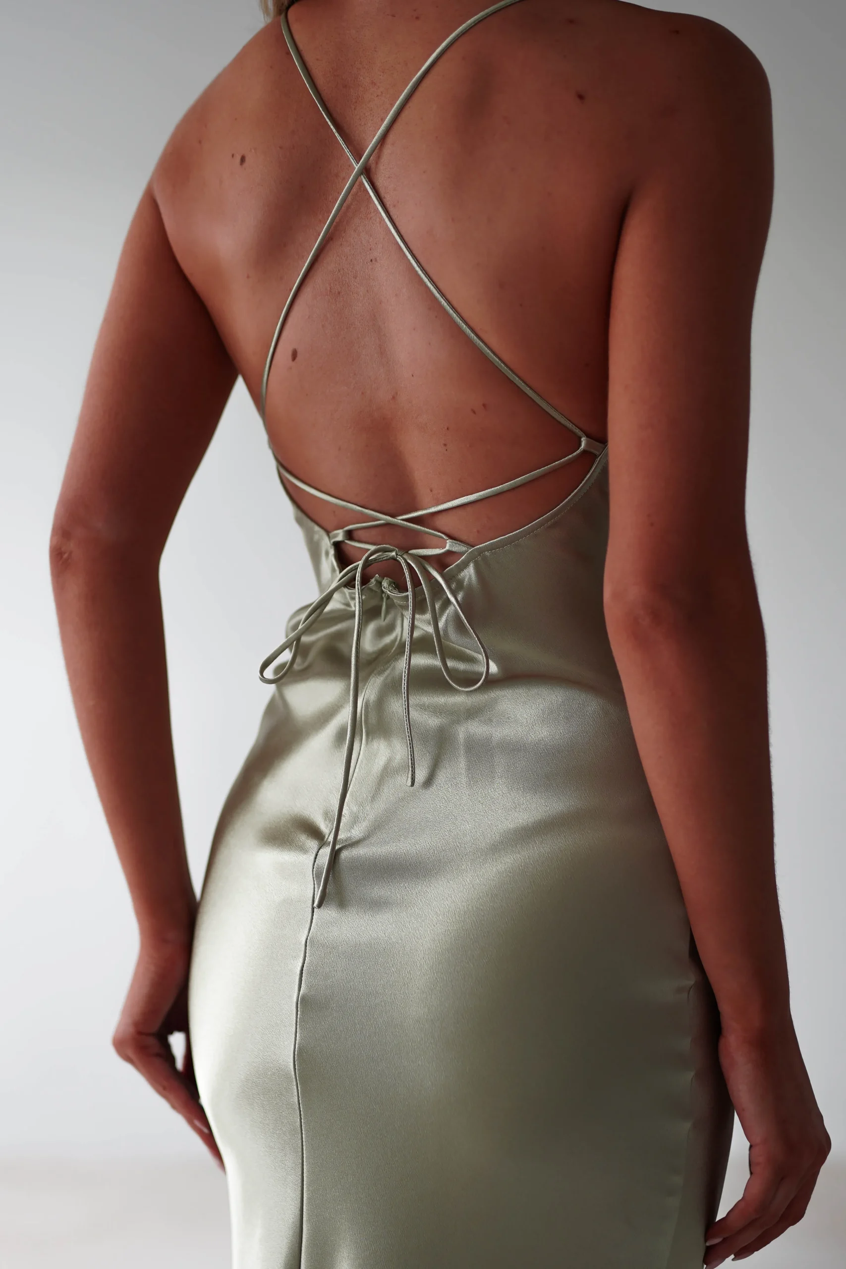 Discount Celinee Satin Maxi Gown | Sage Lange Kleider|Maxikleider