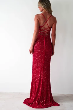 Discount Clarisse Bodycon Sequin Gown | Red Lange Kleider|Maxikleider