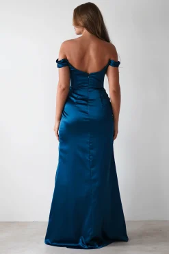 Sale Dionne Soft Coset Maxi Gown | French Navy Lange Kleider|Maxikleider