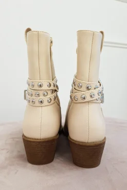 Clearance Elvie Ankle Boots | Cream Sommerkleider|Sommerkleider