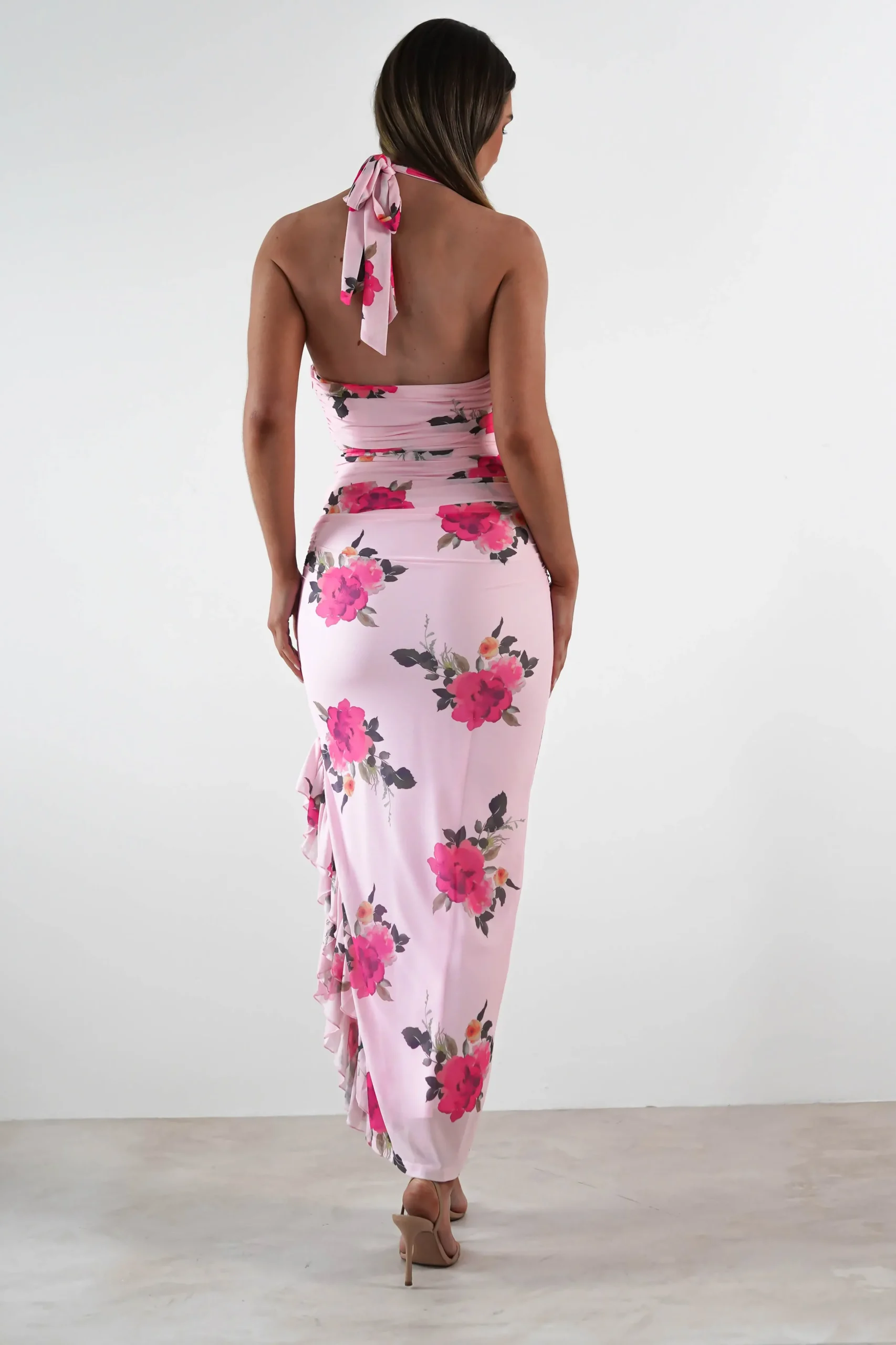 Discount Emmaline Floral Bodycon Maxi Dress | Pink Lange Kleider|Maxikleider