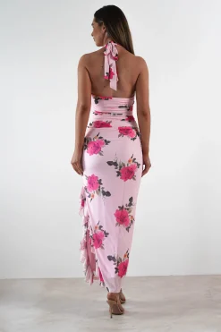 Discount Emmaline Floral Bodycon Maxi Dress | Pink Lange Kleider|Maxikleider