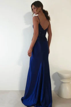 Fashion Eternity Glitter Bodycon Gown | Midnight Blue Lange Kleider|Maxikleider