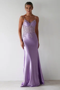 Discount Eternity Glitter Bodycon Gown | Lilac Sommerkleider|Sommerkleider
