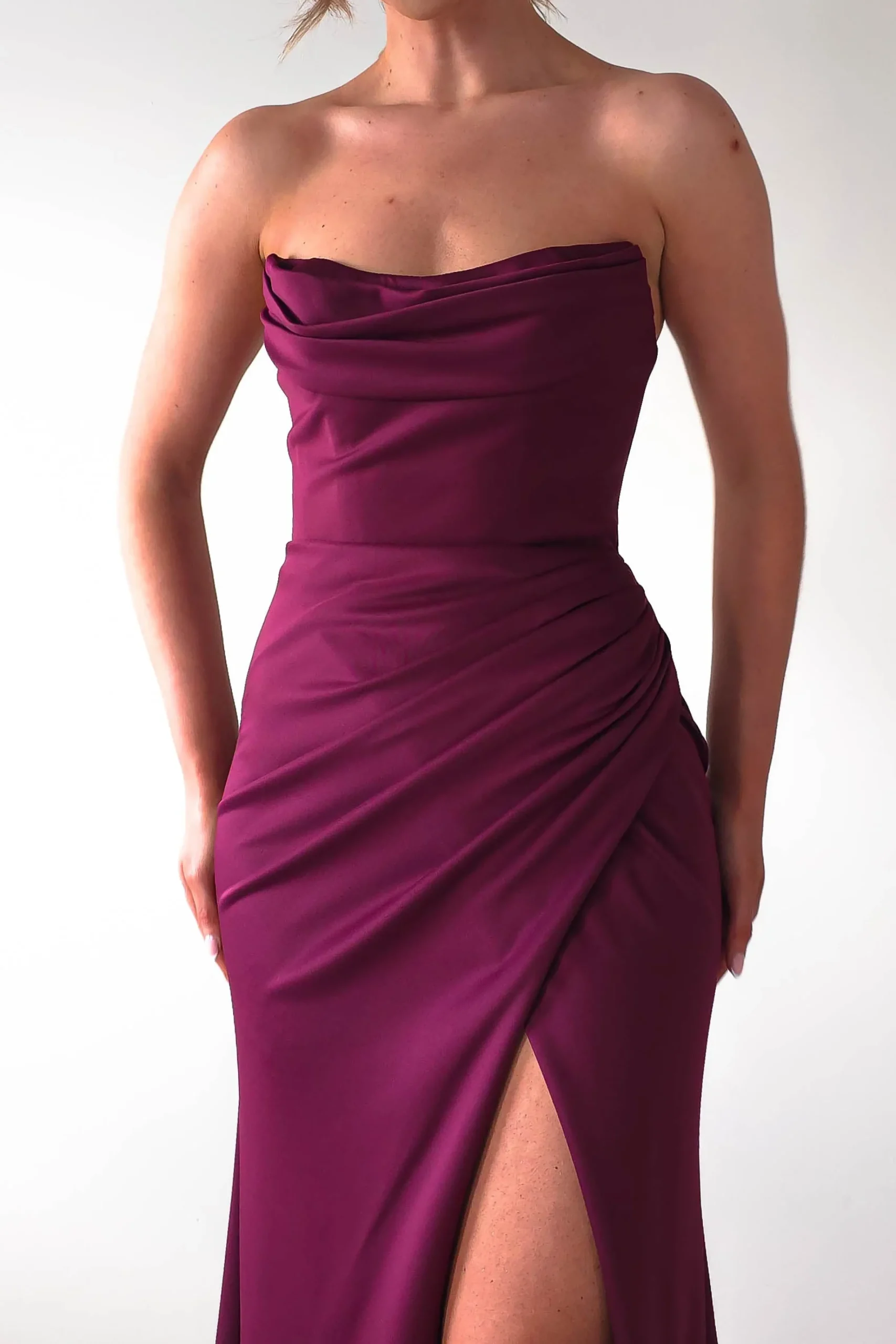 Outlet Grasie Bodycon Strapless Gown | Wine Kleider Für Besondere Anlässe|Sommerkleider