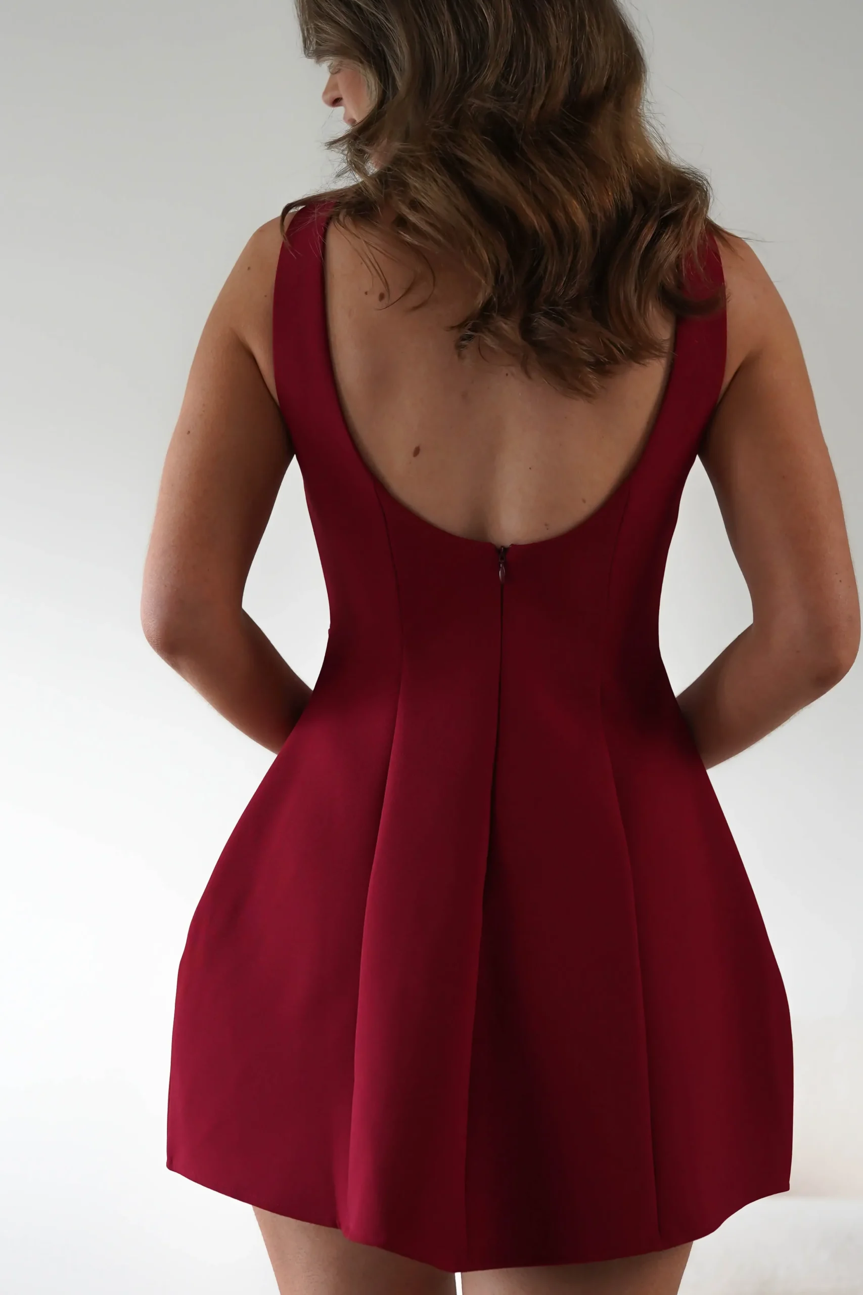 New Hannah Structured Mini Dress | Wine Kleider In Minilänge|Minikleider