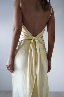 Hot Hermie Silky Satin Maxi Dress | Lemon Lange Kleider|Maxikleider