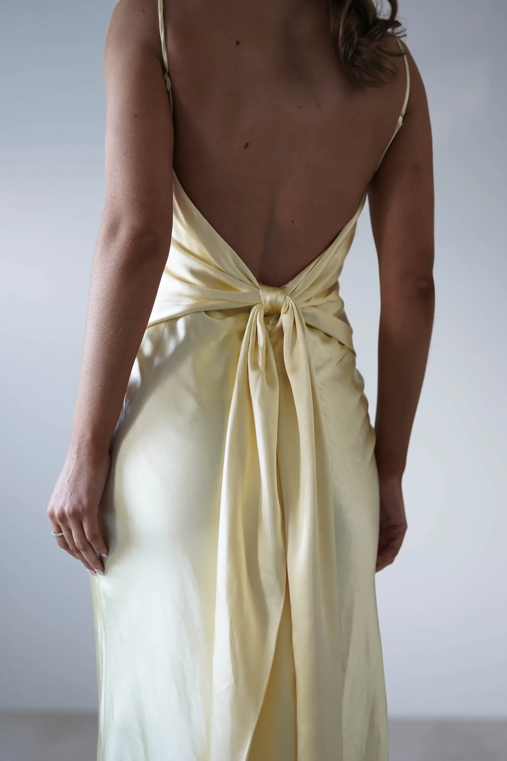 Hot Hermie Silky Satin Maxi Dress | Lemon Lange Kleider|Maxikleider