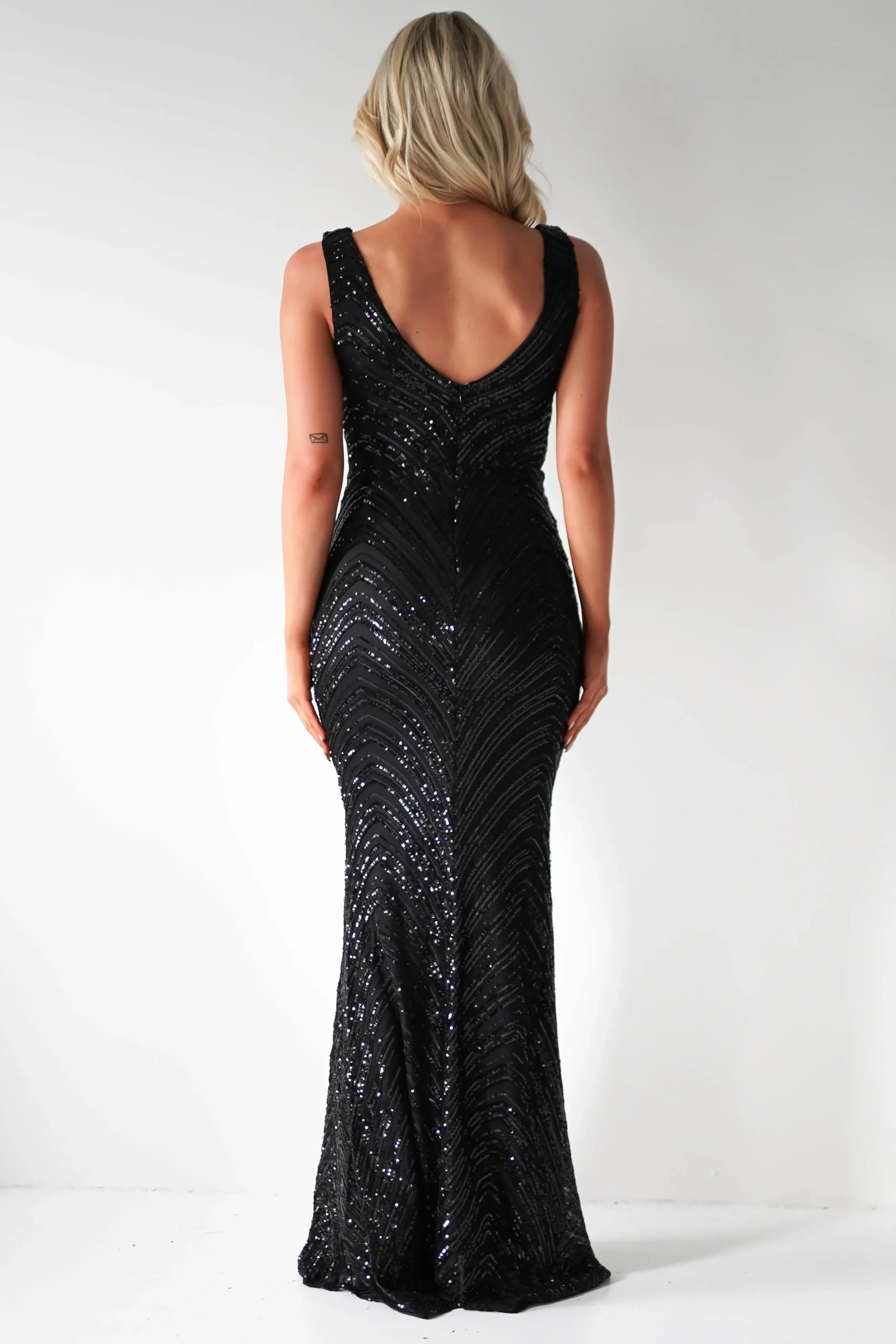 Discount Julietta Sequin Bodycon Maxi Dress | Black Lange Kleider|Maxikleider