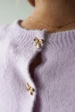 Online Kala Gold Bow Detail Jumper | | Lilac Strickwaren|Pullover Und Strickjacken