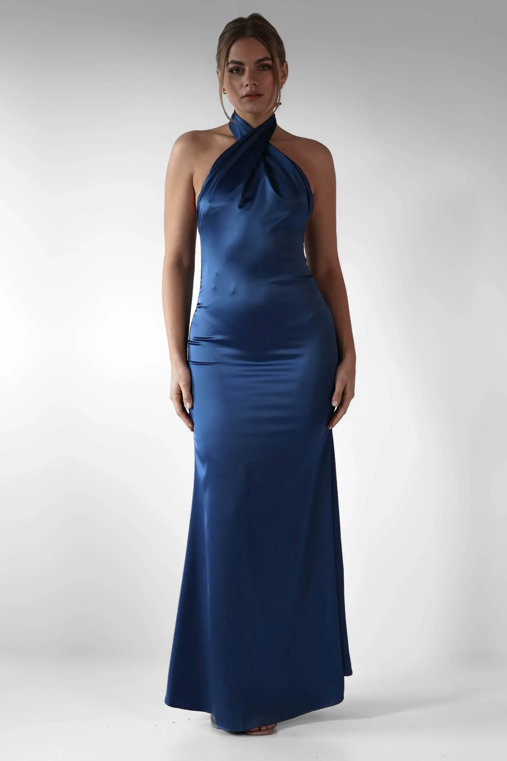 Best Kartia Halterneck Maxi Gown | Navy Lange Kleider|Maxikleider
