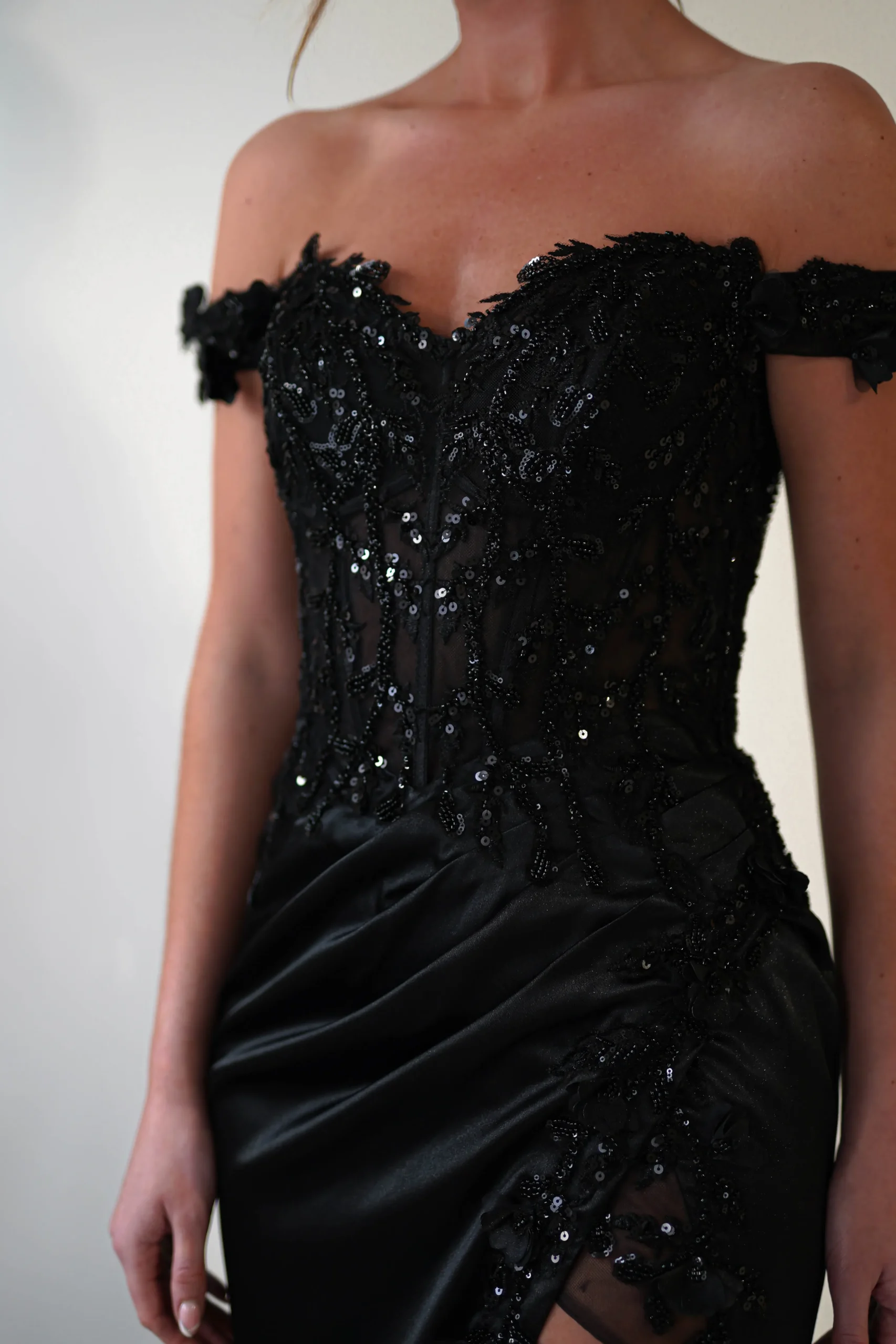 Fashion Khacy Embellished Gown | Black Kleider Für Besondere Anlässe|Sommerkleider