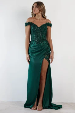 Discount Khacy Embellished Gown | Emerald Sommerkleider|Sommerkleider