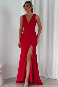 Best Kleo Bodycon Gown | Red Sommerkleider|Sommerkleider