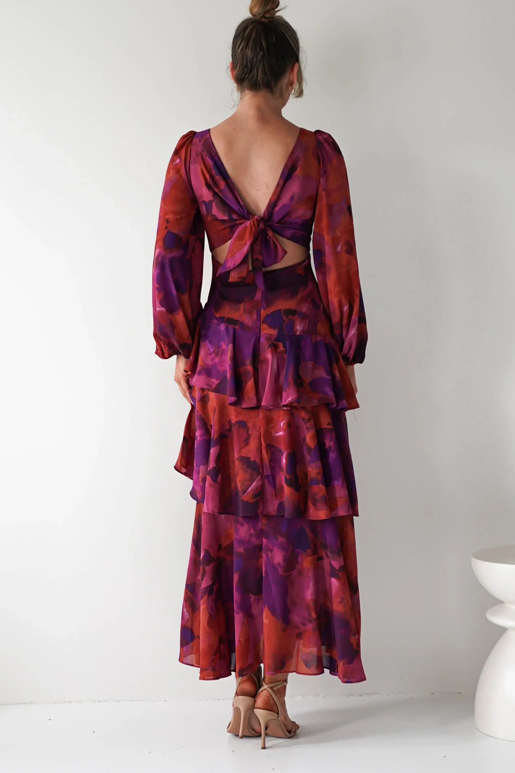 Best Lainey Ruffle Maxi Dress | Mixed Print Lange Kleider|Maxikleider