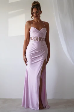 Hot Larna Sequin Bust Bodycon Gown | Light Pink Sommerkleider|Sommerkleider