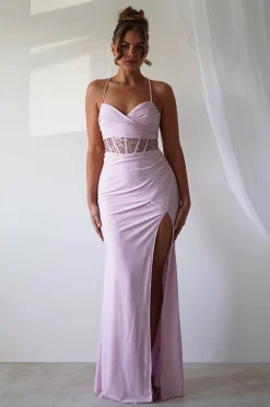Hot Larna Sequin Bust Bodycon Gown | Light Pink Sommerkleider|Sommerkleider