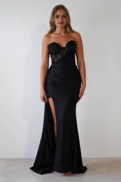 Discount Lavelle Glitter Bodycon Gown | Black Kleider Für Besondere Anlässe|Sommerkleider