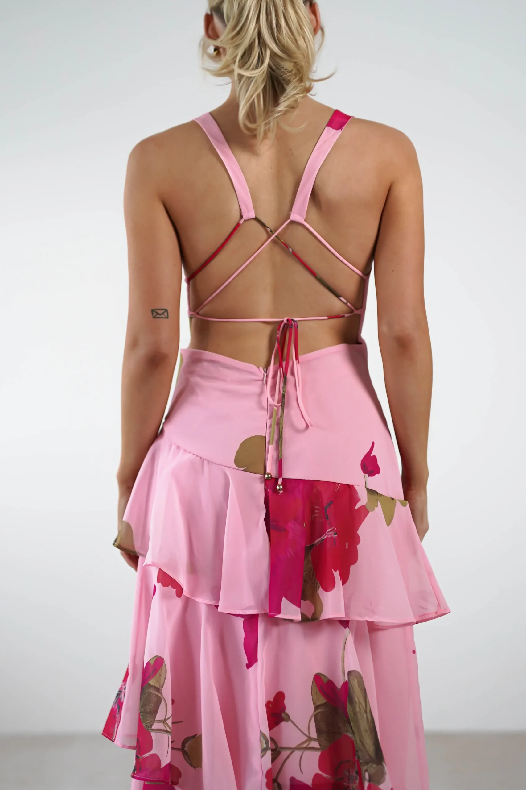 New Lenora Floral Print Maxi Dress | Pink Lange Kleider|Maxikleider