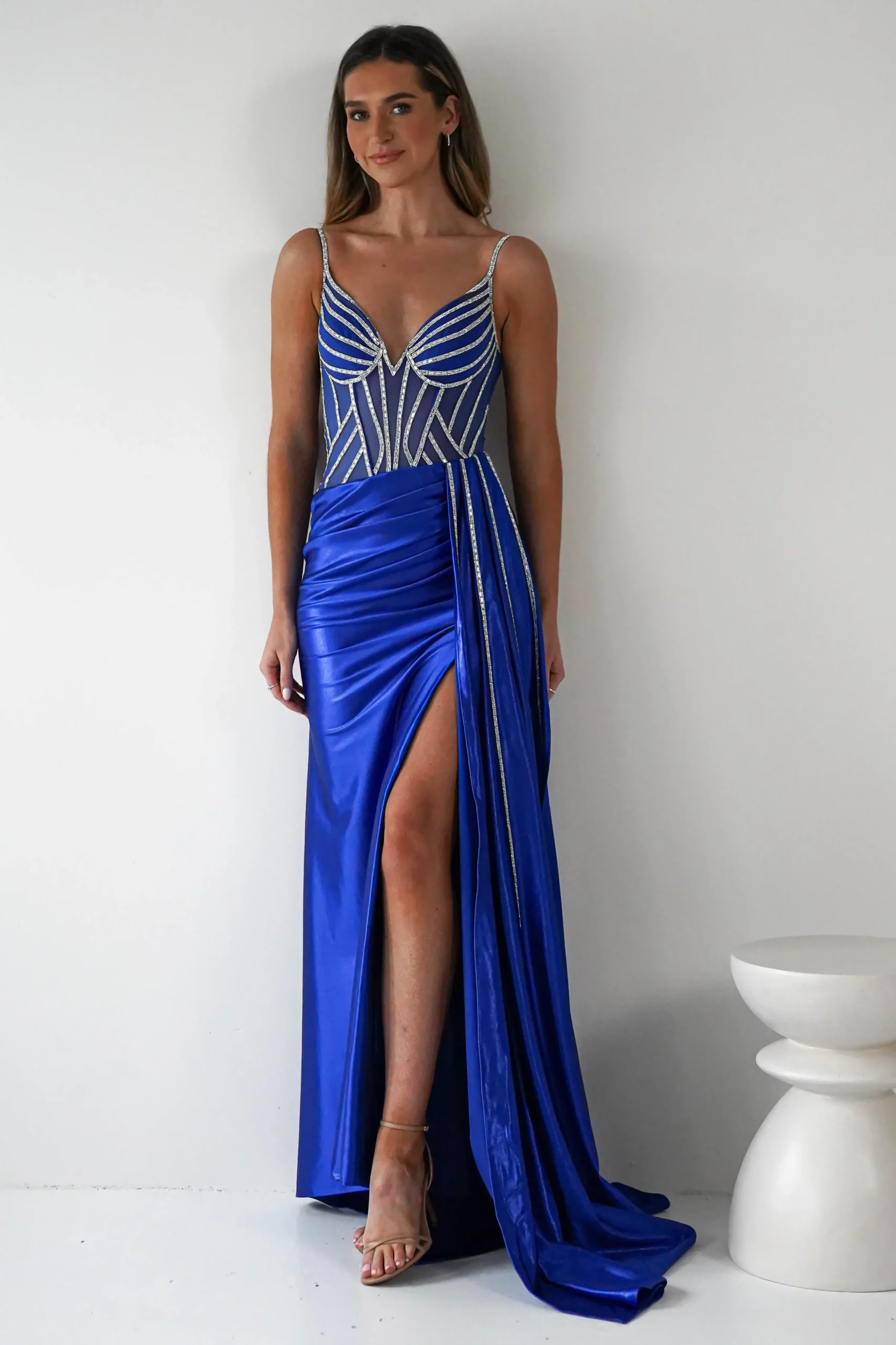 Online Leonardo Diamante Bodycon Gown | Royal Blue Sommerkleider|Sommerkleider