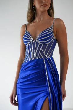 Online Leonardo Diamante Bodycon Gown | Royal Blue Sommerkleider|Sommerkleider
