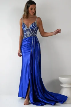 Online Leonardo Diamante Bodycon Gown | Royal Blue Sommerkleider|Sommerkleider
