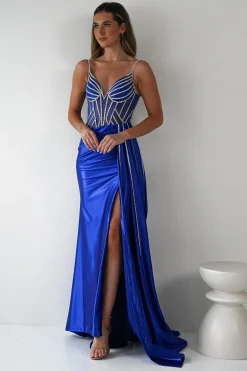 Online Leonardo Diamante Bodycon Gown | Royal Blue Sommerkleider|Sommerkleider