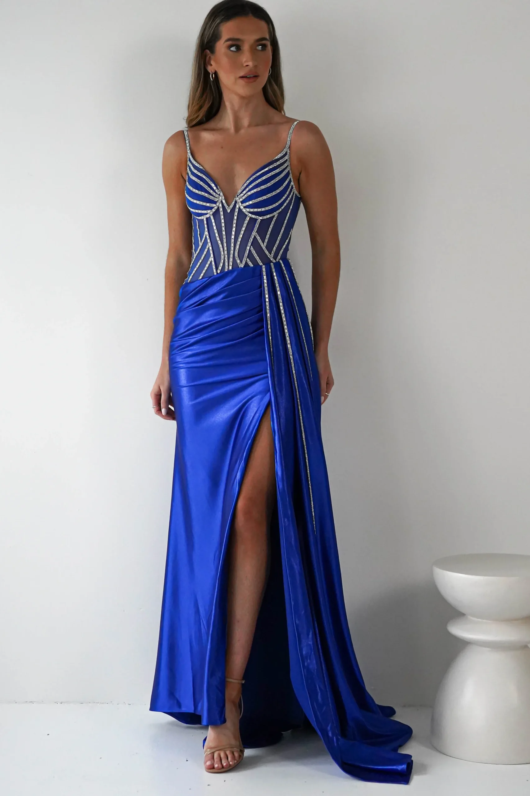 Online Leonardo Diamante Bodycon Gown | Royal Blue Sommerkleider|Sommerkleider