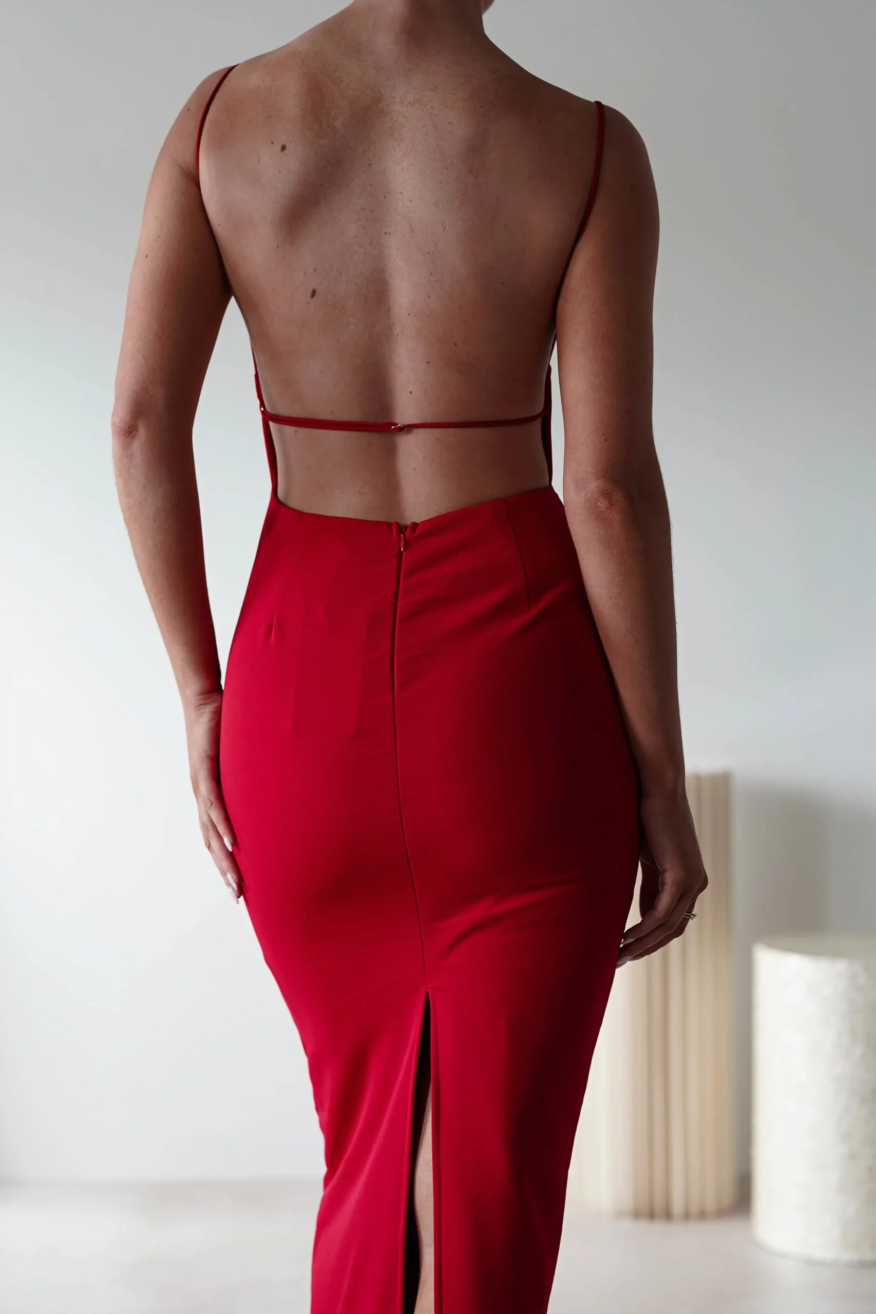 Discount Letty Square Neck Maxi Dress | Red Lange Kleider|Maxikleider