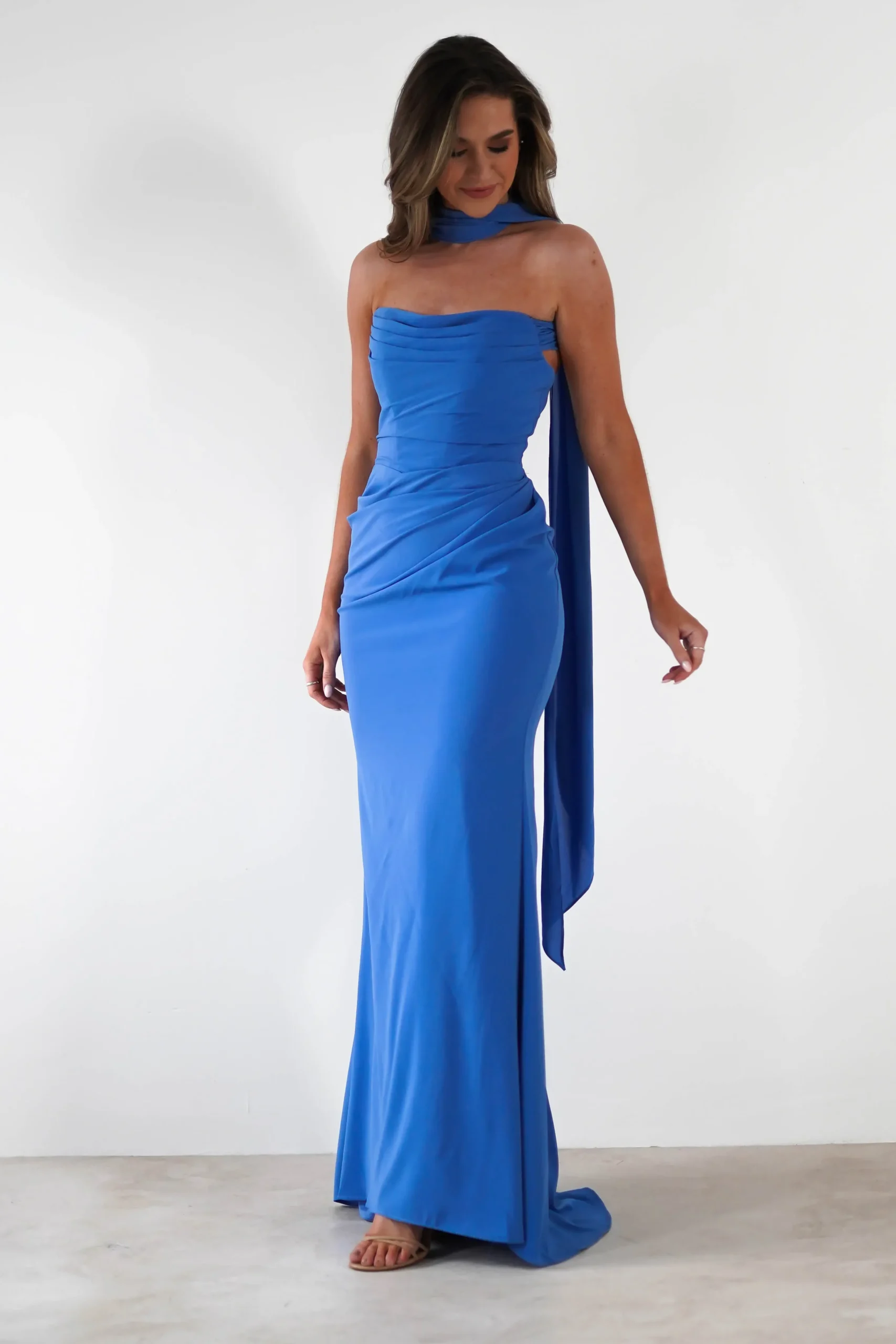 Online Lisa Multiway Chiffon Gown | Blue Lange Kleider|Maxikleider