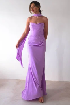 Outlet Lisa Multiway Chiffon Gown | Lilac Lange Kleider|Maxikleider