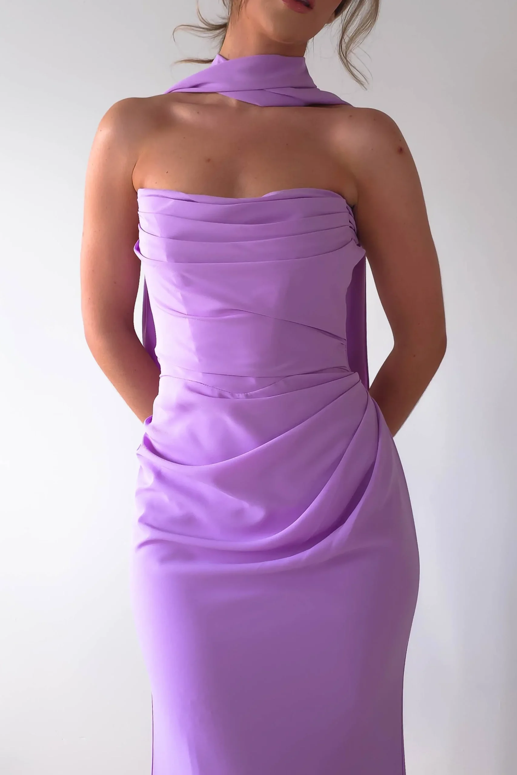 Outlet Lisa Multiway Chiffon Gown | Lilac Lange Kleider|Maxikleider