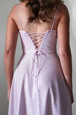 New Luna Glitter Corset Aline Gown | Pink Sommerkleider|Sommerkleider