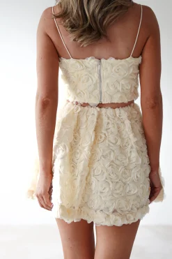 Best Lydia Floral-Appliqué Top & Skirt Set | Butter Kleider In Minilänge|Minikleider